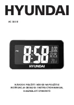 Предварительный просмотр 1 страницы Hyundai AC 322 B Instruction Manual