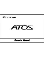 Preview for 1 page of Hyundai Atos Owner'S Manual