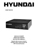 Hyundai DVBT 702 PVR Instruction Manual preview