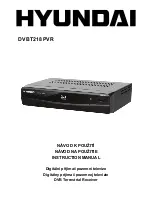 Hyundai DVBT218PVR Instruction Manual preview