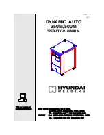 Предварительный просмотр 1 страницы Hyundai Dynamic auto 350M Operation Manual