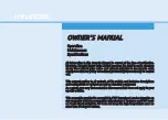 Preview for 1 page of Hyundai Elite i20 Owner'S Manual