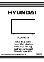 Предварительный просмотр 1 страницы Hyundai FLA55287 Instruction Manual