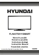 Preview for 1 page of Hyundai FLN43TS511SMART Instruction Manual