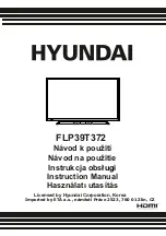 Hyundai FLP39T372 Instruction Manual preview