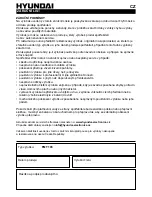 Предварительный просмотр 15 страницы Hyundai FMT 193 Instruction Manual