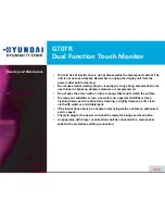 Preview for 7 page of Hyundai G70TR User Manual