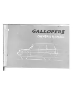 Hyundai Galloper II Owner'S Manual preview