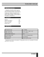 Предварительный просмотр 5 страницы Hyundai H-1505 Instruction Manual