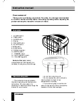 Предварительный просмотр 2 страницы Hyundai H-1512 Instruction Manual