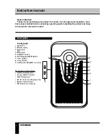 Предварительный просмотр 2 страницы Hyundai H-1627 Instruction Manual