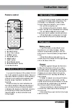 Preview for 3 page of Hyundai H-1634UB Instruction Manual