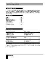 Preview for 6 page of Hyundai H-1635U Instruction Manual