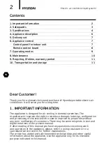 Preview for 2 page of Hyundai H-AR18-07H/I Instruction Manual & Warranty Card