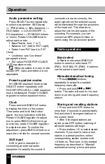 Preview for 10 page of Hyundai H-CCR8104F Instruction Manual