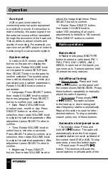 Preview for 10 page of Hyundai H-CCR8191M Instruction Manual