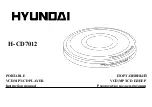 Preview for 1 page of Hyundai H-CD7012 Instruction Manual