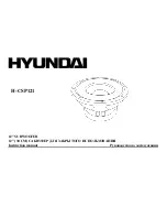 Hyundai H-CSP121 Instruction Manual предпросмотр