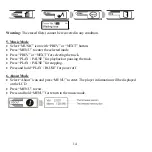 Предварительный просмотр 14 страницы Hyundai H- F1380 Instruction Manual