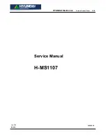 Preview for 1 page of Hyundai H-MS1107 Service Manual