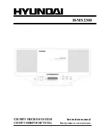 Hyundai H-MS2300 Instruction Manual предпросмотр