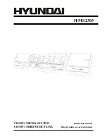 Hyundai H-MS2303 Instruction Manual preview