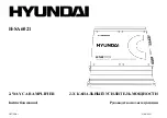 Предварительный просмотр 1 страницы Hyundai H-SA6021 Instruction Manual