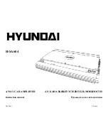 Preview for 1 page of Hyundai H-SA604 Instruction Manual