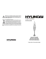 Предварительный просмотр 1 страницы Hyundai HB 23 Grand Mix Instruction Manual