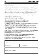 Предварительный просмотр 38 страницы Hyundai HC608 Instruction Manual