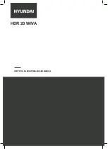 Preview for 1 page of Hyundai HDR 20 WIVA User Manual