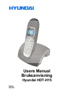 Hyundai HDT-H15 User Manual preview