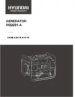 Preview for 1 page of Hyundai HG2201-A Original Instructions Manual