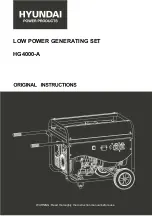 Hyundai HG4000-A Original Instructions Manual preview