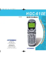 Hyundai HGC-610E User Manual preview