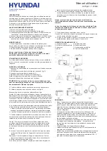 Предварительный просмотр 8 страницы Hyundai HHA201801 User Manual