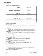 Preview for 8 page of Hyundai HHC2G User Manual