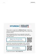 Preview for 3 page of Hyundai HHC315C User Manual