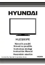 Preview for 1 page of Hyundai HLE3203FE Instruction Manual