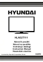 Preview for 1 page of Hyundai HLN32T111 Instruction Manual