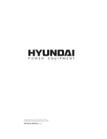 Preview for 2 page of Hyundai HomePower HHD3500 User Manual