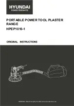 Hyundai HPEP1010-1 Original Instructions Manual preview