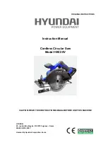 Предварительный просмотр 1 страницы Hyundai HSC20V Instruction Manual