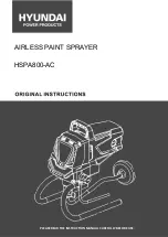 Предварительный просмотр 1 страницы Hyundai HSPA800-AC Original Instructions Manual