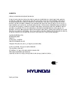 Предварительный просмотр 10 страницы Hyundai HT801 Operating Instructions Manual