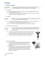 Предварительный просмотр 6 страницы Hyundai HY2158 User Manual