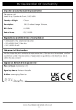 Preview for 24 page of Hyundai HY2188 Instruction Manual