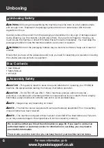 Preview for 6 page of Hyundai HYFT60SP Instruction Manual