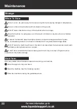 Preview for 22 page of Hyundai HYFT60SP Instruction Manual