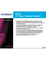 Preview for 7 page of Hyundai IMAGE TUNE Q70U (German) Benutzerhandbuch